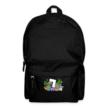 7th Birthday 7 Years Dino Dinosaur Fan - Backpack - black - Front