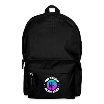 Elektriker Lineman Strom Strommast Geschenk - Rucksack - Schwarz - Vorne