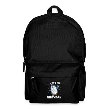 Pinguin Geburtstag - Rucksack - Schwarz - Vorne