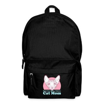 Sphynx Mom | Katzenmama Katzenbesitzer Geschenk - Rucksack - Schwarz - Vorne