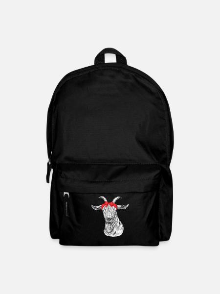Ziege Ziegenbock Ziegen - Rucksack - Schwarz