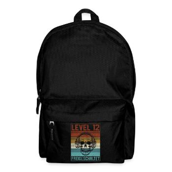 12. Geburtstag Gamer Level 12 Jahre - Rucksack - Schwarz - Vorne