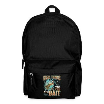 Things come to those who bait fish fishing - Backpack - black - Front