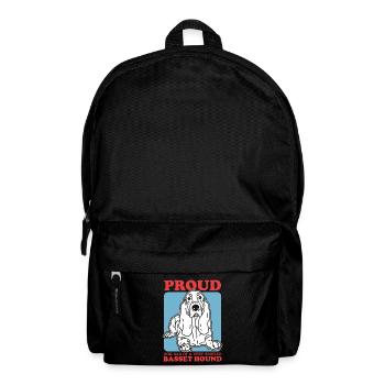 Basset Hound Dad Dog Dad Dog Owner Gift - Backpack - black - Front