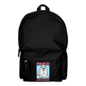 Basset Hound Mom Dog Mom Dog Owner Gift - Backpack - black - Front