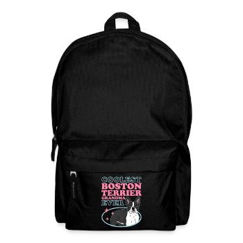 Boston Terrier Grandma Hundebesitzerin Geschenk - Rucksack - Schwarz - Vorne