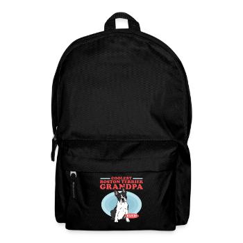 Boston Terrier Grandpa Hundehalter Geschenk - Rucksack - Schwarz - Vorne