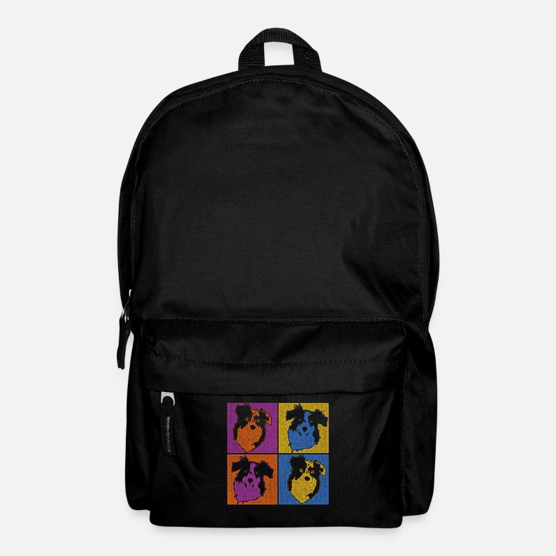 Aussie Hunde Geschenk Pop Art Australian Shepherd - Rucksack - Schwarz