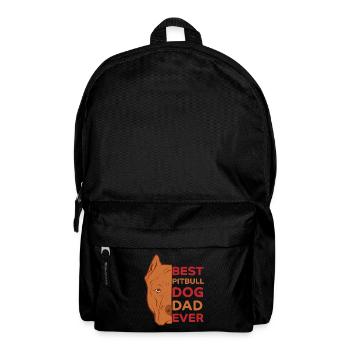 Pitbull Saying Papa Dogs Father Pitbull Gift - Backpack - black - Front
