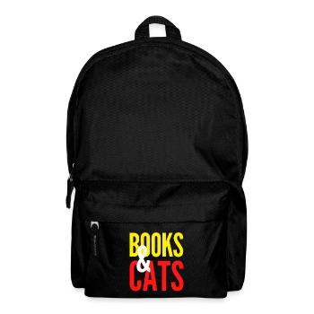 BOOKS AND CATS - Sac à dos - noir - Devant