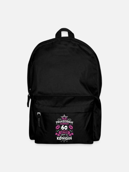 Als Prinzessin Geboren 60 Geburtstag Frau Mama - Rucksack - Schwarz