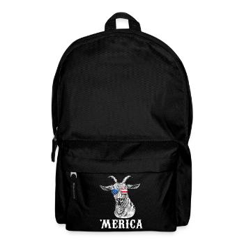 Goat 4th of July American Flag USA Merica - Rucksack - Schwarz - Vorne