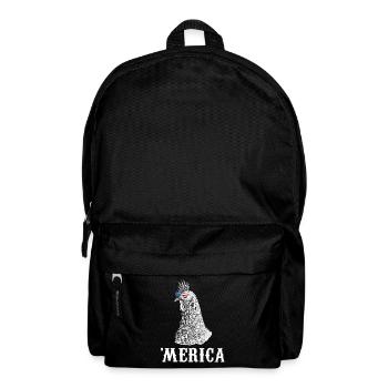 Chicken Merica 4th of July Farmer American Flag US - Rucksack - Schwarz - Vorne