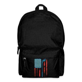 Amerika Golfspieler USA 4. Juli Golfer - Rucksack - Schwarz - Vorne