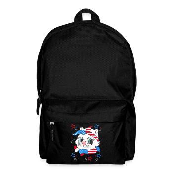 Patriotic Cat Juillet 4 Femmes Filles USA - Sac à dos - noir - Devant