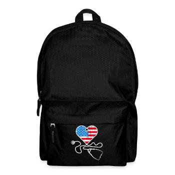 Infirmière American Flag Femmes - Sac à dos - noir - Devant