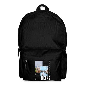 Bilbao Spanien Stadt Skyline Heimat Liebe Urlaub - Rucksack - Schwarz - Vorne