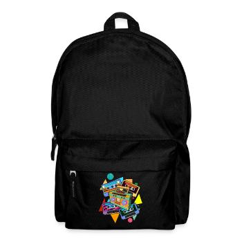 Retro Gift 80s Theme Party Cassette - Backpack - black - Front