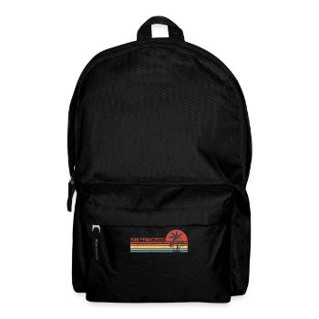 San Francisco California vintage retro - Backpack - black - Front