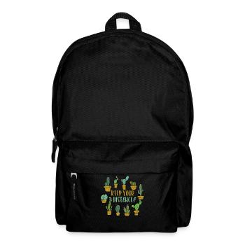Cactus Introverted Succulent Owner - Backpack - black - Front