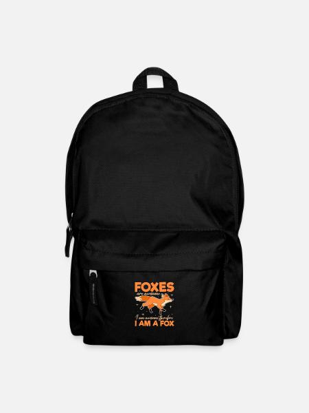 Fuchs Füchse Fox Wald Tier Waldtier Geschenk - Rucksack - Schwarz