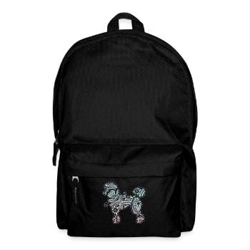 Pudel Mama Hund Cute Tribal Pudel Mama - Rucksack - Schwarz - Vorne