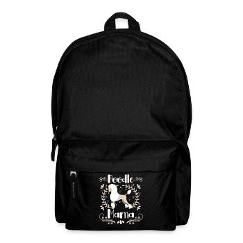 Pudel Mama Niedlicher Hund Standard Pudel - Rucksack - Schwarz - Vorne