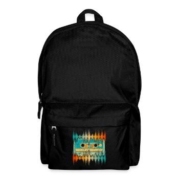 Retro Kassette Musik Geschenk Musiker Soundwave - Rucksack - Schwarz - Vorne