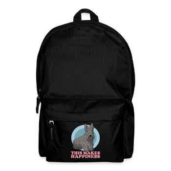 chiens terriers écossais | Cadeau de propriétaire de chien - Sac à dos - noir - Devant
