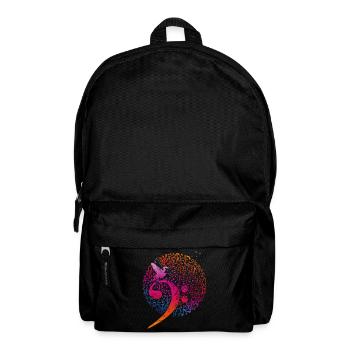 Notes de musique Bass Key Clef d’oiseau - Sac à dos - noir - Devant