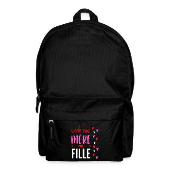 Week end mère et fille - Sac à dos - noir - Devant