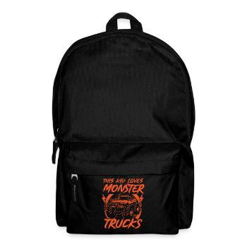 Monstertrucks Fan Mädchen Jungen Monstertruck - Rucksack - Schwarz - Vorne