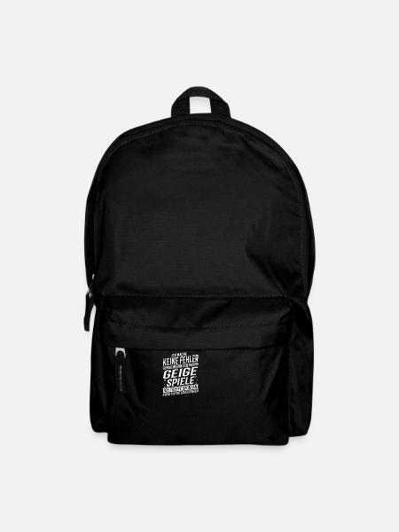 Geigenspieler Musikinstrument Musik Geige - Rucksack - Schwarz