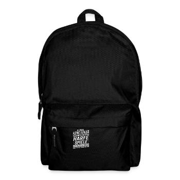 Harfenspieler Musikinstrument Musik Harfe - Rucksack - Schwarz - Vorne