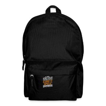 Klarinette Musiker Kreativer Klarinettenspieler - Rucksack - Schwarz - Vorne