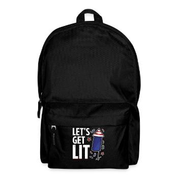 Fireworks USA Celebration Funny July 4th - Backpack - black - Front
