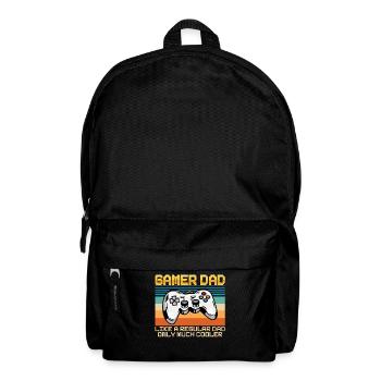 Gamer Dad Regular Dad Only Much Cooler - Rucksack - Schwarz - Vorne