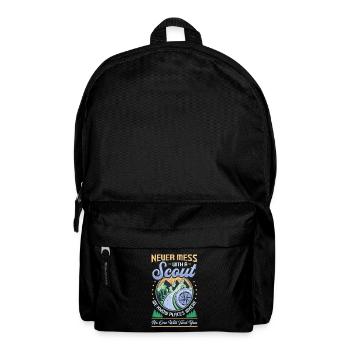 Leg dich niemals mit einem Scout an - Rucksack - Schwarz - Vorne