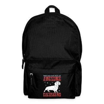 Papa teckel | Chien teckel Dog Daddy Cadeau - Sac à dos - noir - Devant