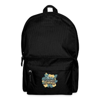 Aloha C’est mon anniversaire - Joyeux anniversaire hawaïen - Sac à dos - noir - Devant