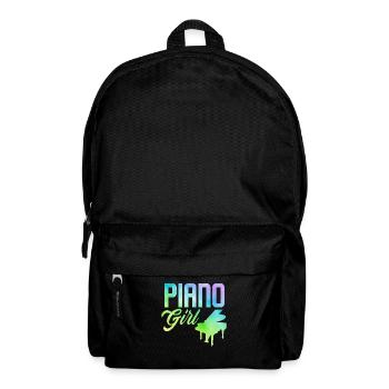 Lustiges Klavierspieler Klavier Piano Pianist - Rucksack - Schwarz - Vorne