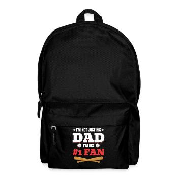 Baseball Dad Stolzer Vater Baseball Sohn - Rucksack - Schwarz - Vorne