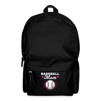 Baseball Mutter Frauen Baseball Mama - Rucksack - Schwarz - Vorne