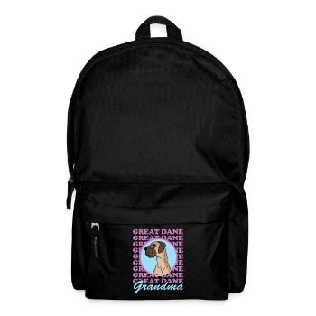 Deutsche Dogge Hunde Hundebesitzerin Geschenk - Rucksack - Schwarz - Vorne