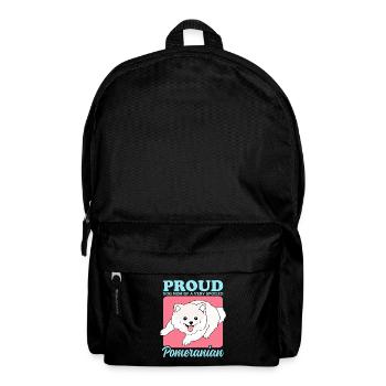 Pomeranian Mom Zwergspitz Dog Owner Gift - Backpack - black - Front