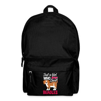 Drôle Beagle Cadeau Beagle Fille - Sac à dos - noir - Devant