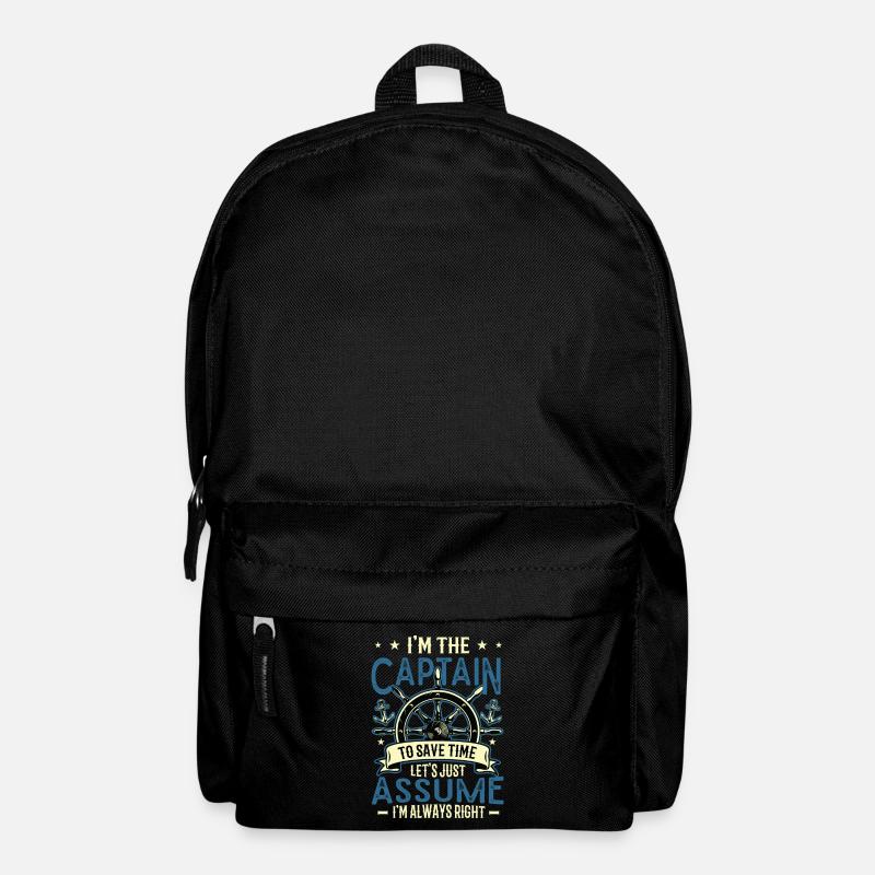 I am the captain I am always right - Backpack - black