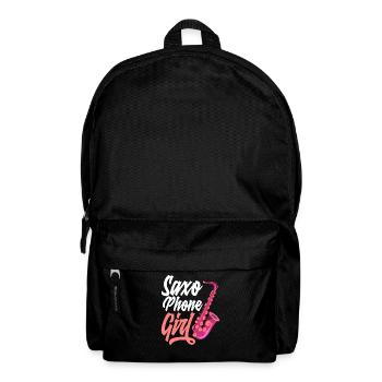 Saxophon Mädchen Jazz Saxophone Fille - Sac à dos - noir - Devant