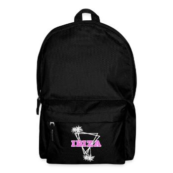 Ibiza Sommer Sonne Strand Meer Palmen Urlaub - Rucksack - Schwarz - Vorne