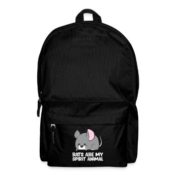 Rats Are My Spirit Animal Cute Rat - Backpack - black - Front